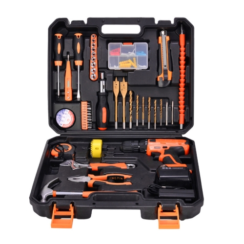 

STT-044A Multifunction Household 44-Piece Electrician Repair Toolbox 21V Lithium Electric Drill Suit