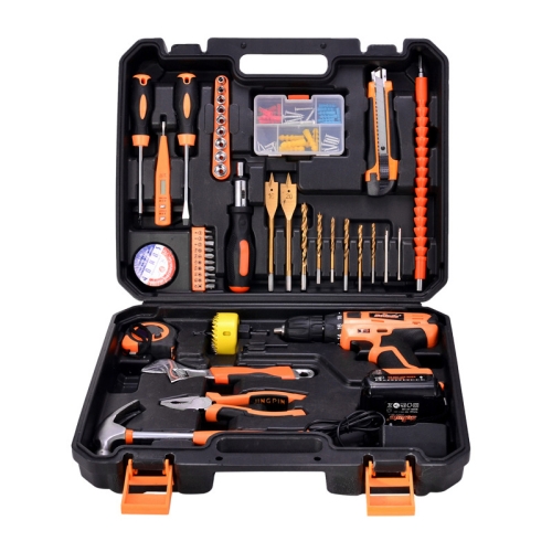 

STT-044B Multifunction Household 44-Piece Electrician Repair Toolbox 12V New Lithium Electric Drill Suit