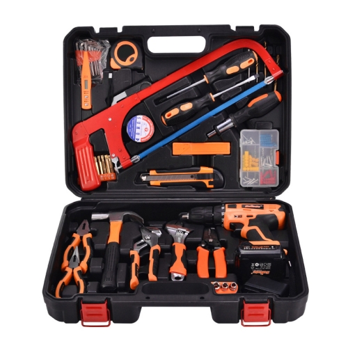 

STT-052B Multifunction Household 52-Piece Electrician Repair Toolbox New 12V Lithium Electric Drill Suit