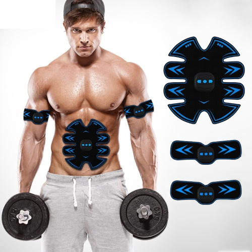 

F81 Rechargeable Intelligent Shaping System EMS Body Toning Elecrode Kit Muscle Stimulator Home Fitness Training Gear (Blue)