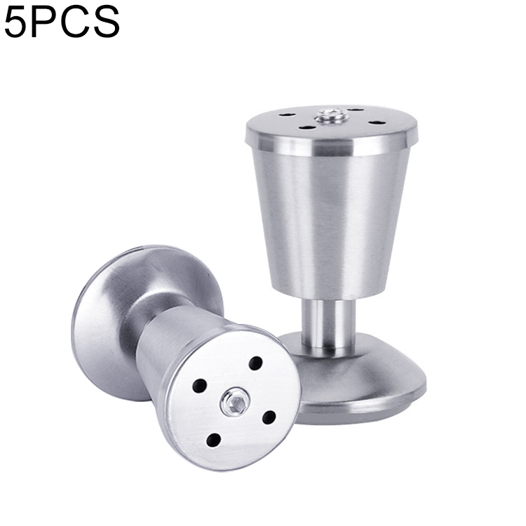 

5 PCS Stainless Steel Thickened Adjustable Foot Cup Type Cupboard Foot, 80mm