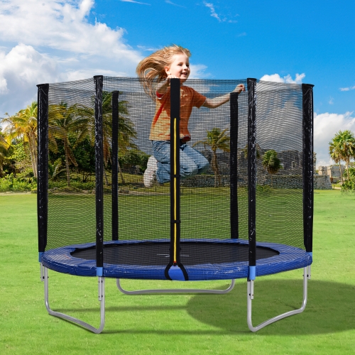 

[EU Warehouse] 8FT Outdoor Garden Trampoline Bouncing Bed with Safety Fence & Padded Bars