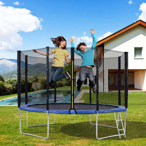 

[EU Warehouse] 12FT Outdoor Garden Trampoline Bouncing Bed with Safety Fence & Padded Bars