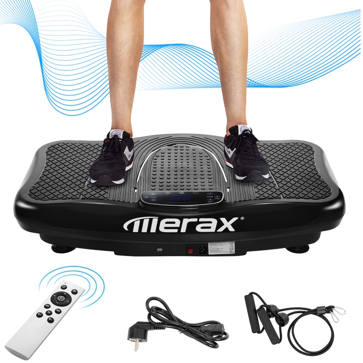 

[EU Warehouse] Merax 2D Rocker Vibration + Bluetooth Vibration Plate Vibration Trainer, EU Plug(Black)
