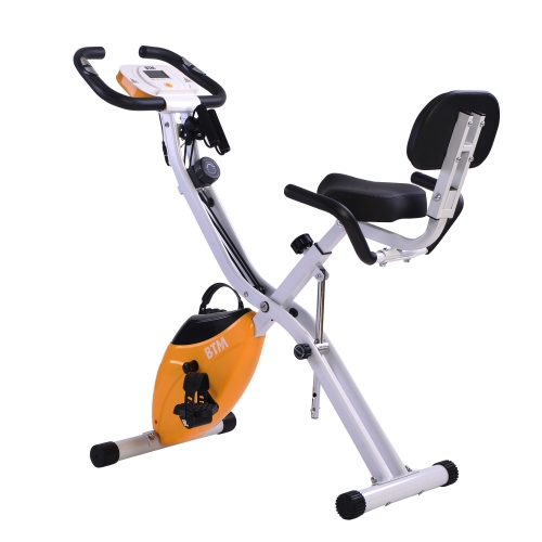 

[UK Warehouse] BTM G500 Foldable X-Bike Indoor Training Aerobic Exercise Bike with Flywheel & Arm Resistance Band(Orange)