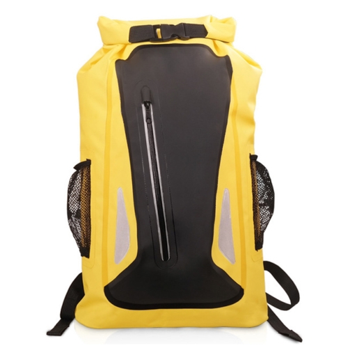 

Outdoor Waterproof Dry Dual Shoulder Strap Bag Dry Sack PVC Barrel Bag, Capacity: 25L (Yellow)
