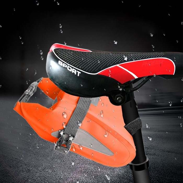 

Outdoor Waterproof Multi-functional PVC Bag Tool Bag for Bicycle (Orange)