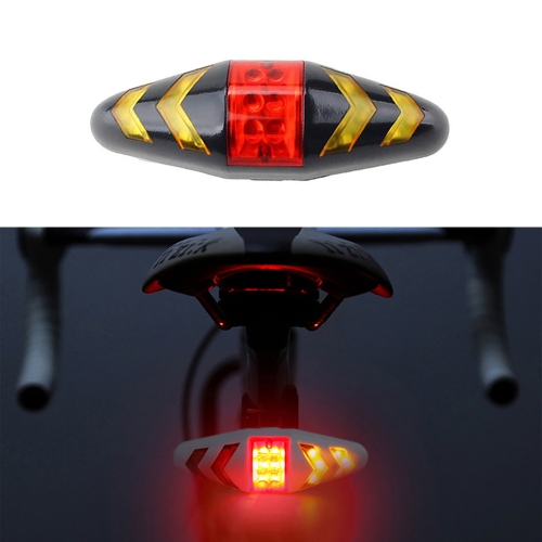 

Bicycle Tail Light Intelligent Wireless Remote Control Turn Signal Warning Light(Black)