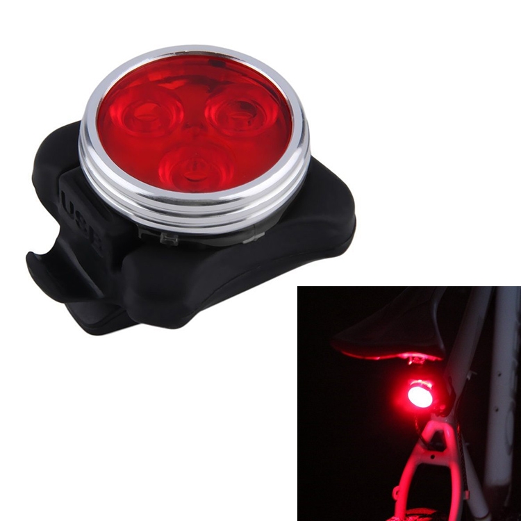 

COB Lamp Bead 160LM Single Red Light 400MA USB Charging Four-speed Waterproof Bicycle Headlight / Taillight