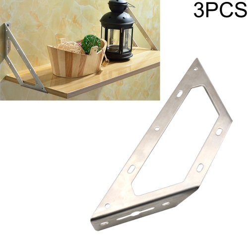 

3 PCS Stainless Steel Multifunctional Angle Code 90 Degree Fixed Angle Iron, Specification: L