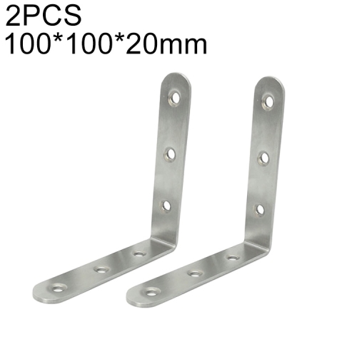 

10 PCS Stainless Steel 90 Degree Angle Bracket,Corner Brace Joint Bracket Fastener Furniture Cabinet Screens Wall (100mm)