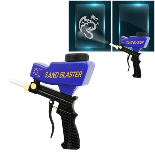 

Portable Blue Gravitational Sandblasting Machine Mini Rust-proof Sandblaster Spray Mechine