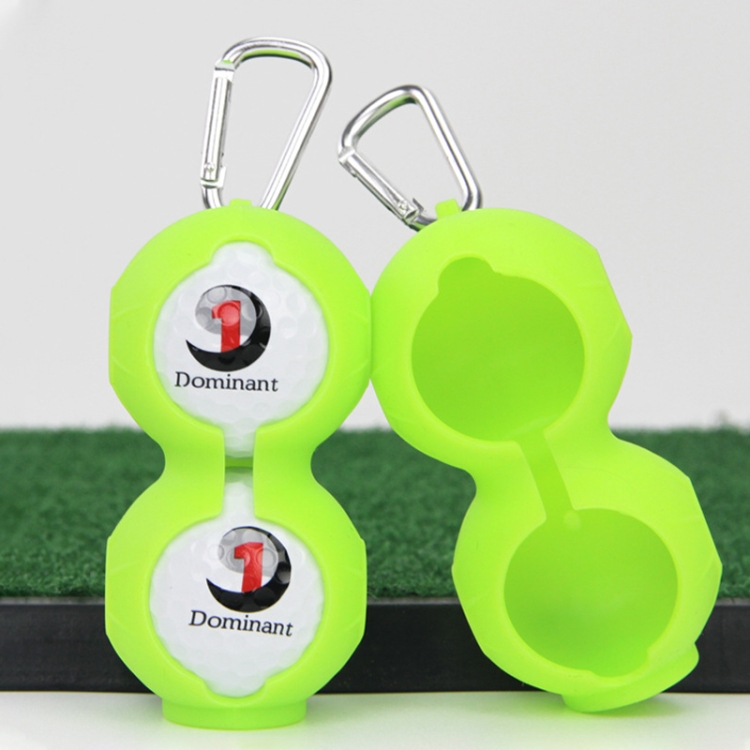 

2 PCS Golf Silicone Double-ball Protective Sleeve (Green)