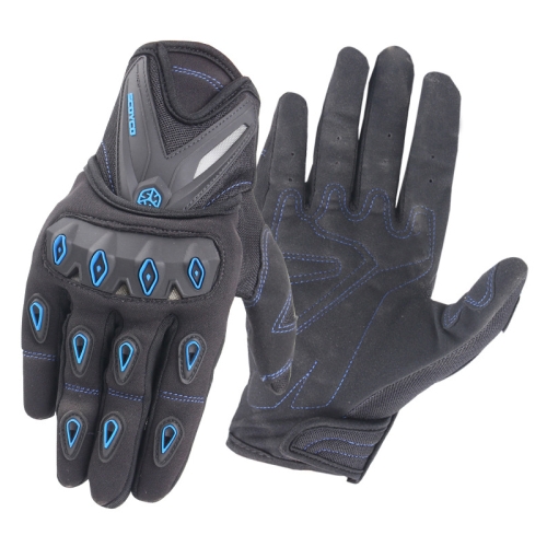 

Motocross Racing Gloves Riding Knight Safety Gloves, Size: XL (Blue)