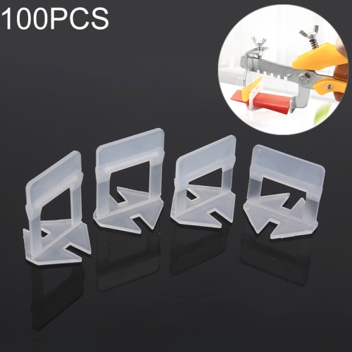 

100 PCS 3.0mm Tile Leveling System Clips Kit Wall Floor Tile Spacer Tiling Tool for Paving Locator Tool OG6480