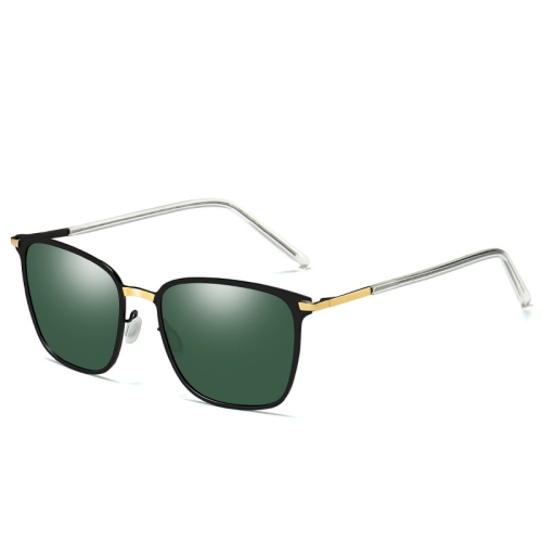 SUNSKY - Men Fashion UV400 Square Frame Polarized Sunglasses (Gold ...