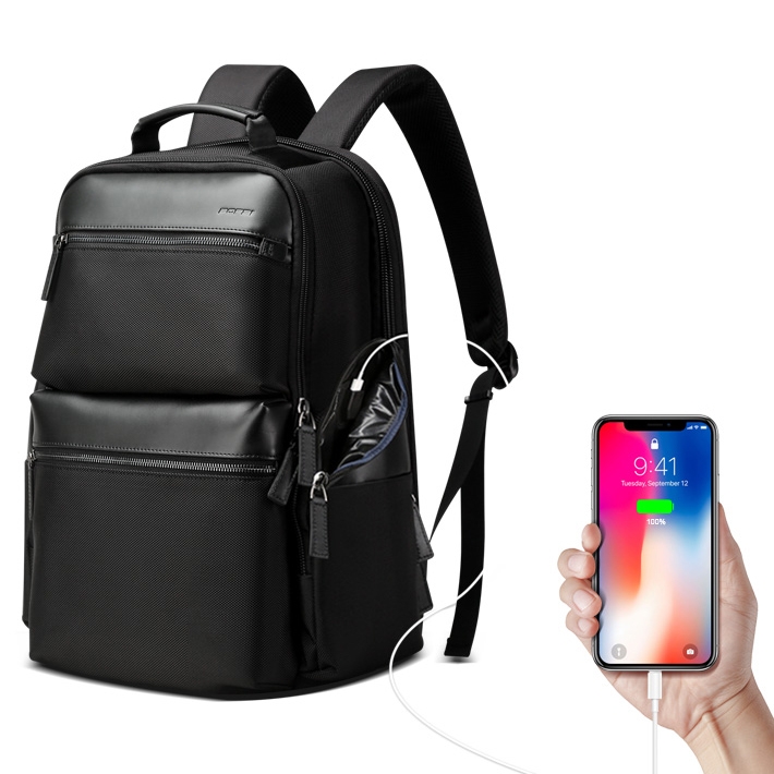 

Bopai 851-020211 Three-layer Large Capacity Business Backpack Waterproof, Size: 35x22.5x44cm(Black)