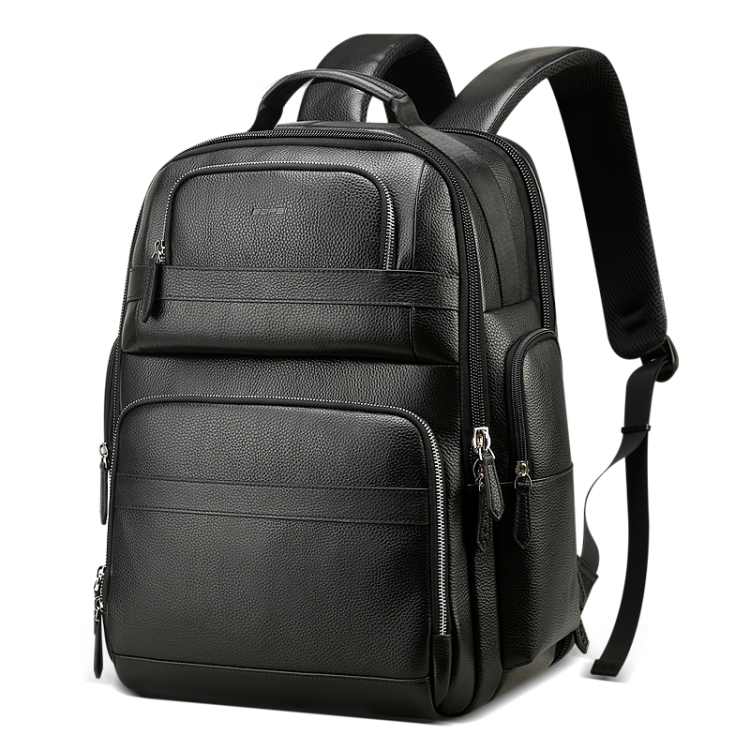 

Bopai 851-01981A Top-grain Leather Business Travel Anti-theft Man Backpack, Size: 35x26x44cm
