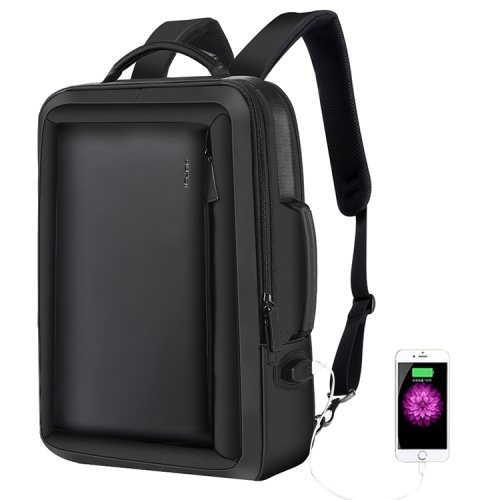 

Bopai 751-006551 Large Capacity Business Casual Breathable Laptop Backpack with External USB Interface, Size: 30 x 12 x 44cm(Black)