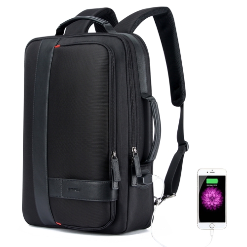 

Bopai 751-006561 Large Capacity Business Casual Breathable Laptop Backpack with External USB Interface, Size: 29 x 16 x 44cm(Black)