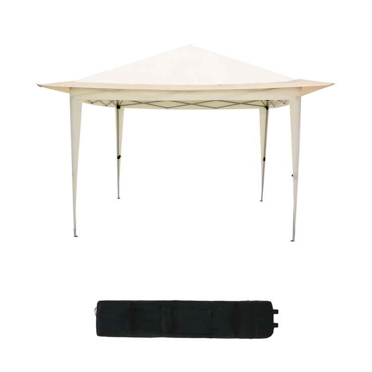 

[US Warehouse] 3.6x3.6m Portable Outdoor Foldable Gazebo Tent Awning (Beige)