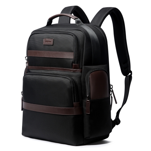

Bopai 751-007301 Business Anti-theft Waterproof Large Capacity Double Shoulder Bag,with USB Charging Port, Size: 28x19x42cm(Black)