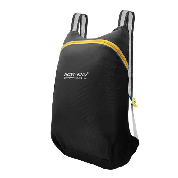 

PICTET FINO RH30 210T Lattice Polyester Waterproof Foldable Backpack, Capacity: 14L (Black)