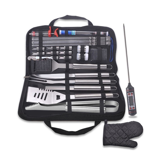 

30 in 1 Outdoor Tableware Set Camping Barbecue Tableware Picnic Tool Set