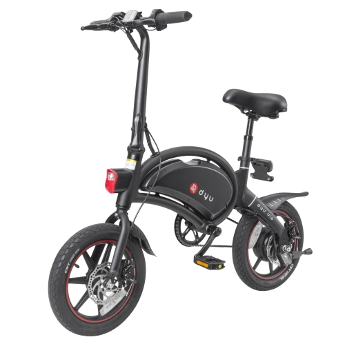 

[EU Warehouse] dyu D3+ 250W 25KM 14 inch LCD Digital Dashboard Foldable Electric Bicycle Scooter (Black)