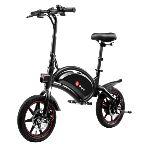 

[EU Warehouse] dyu D3F 250W 25KM 14 inch Foldable Electric Bicycle Scooter (Black)