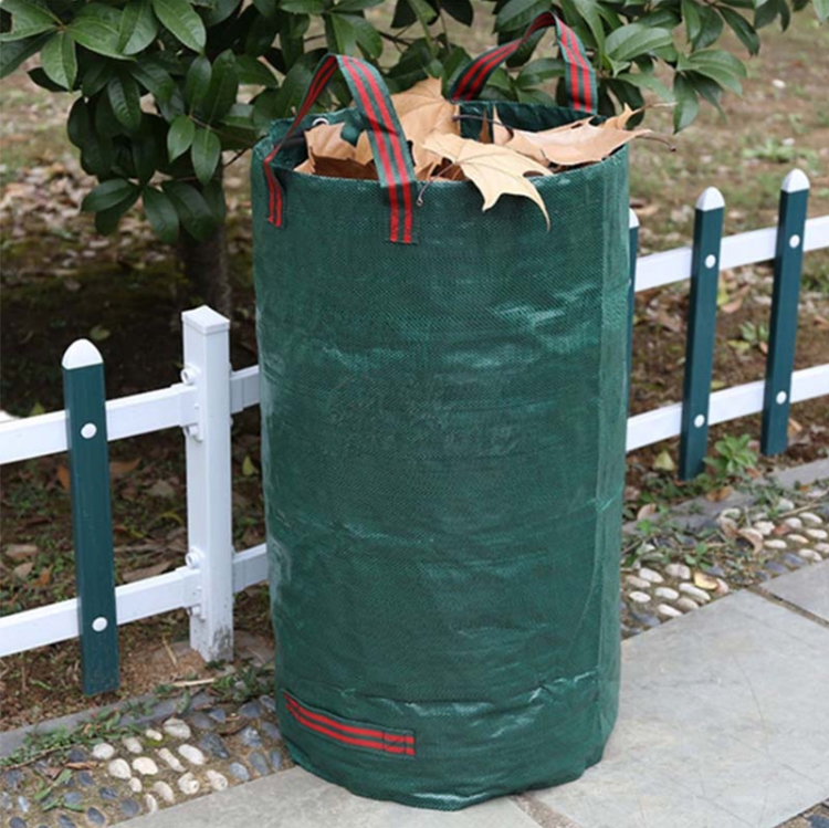 

84 Gallons 300L PP Garden Fallen Leaves Bags Green Waste Bags, Size: 67cm x 84cm