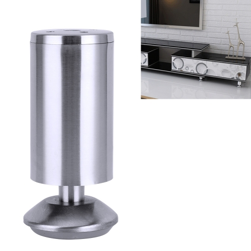 

5 PCS Stainless Steel Wire Drawing Thickened Column Sofa Furniture Cabinet Foot, Height: 120mm