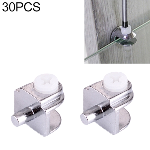 

30 PCS Zinc Alloy Bright Fixed Bracket Connection Semicircle Glass Fixing Clamp with Handle