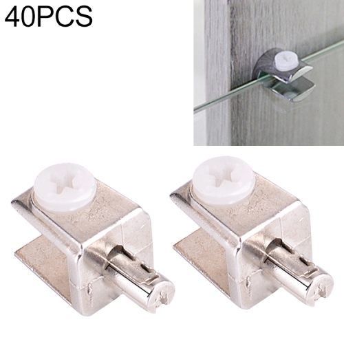 

40 PCS Zinc Alloy Bright Fixed Bracket Connection Expansion Glass Fixing Clamp