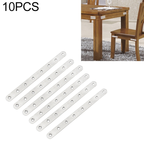 

10 PCS Stainless Steel Connection Code Straight Connecting Piece, Number: 10