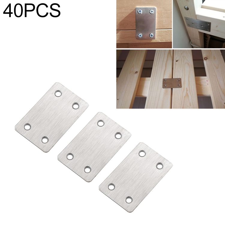 

40 PCS Stainless Steel Connection Code Straight Connecting Piece, Number: 12