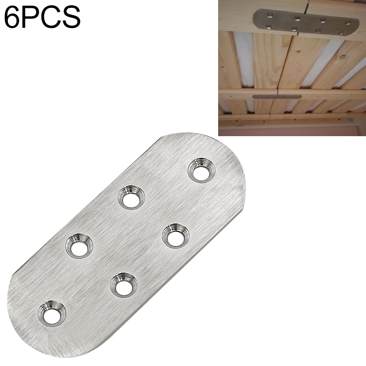 

6 PCS Stainless Steel Connection Code Straight Connecting Piece, Number: 19