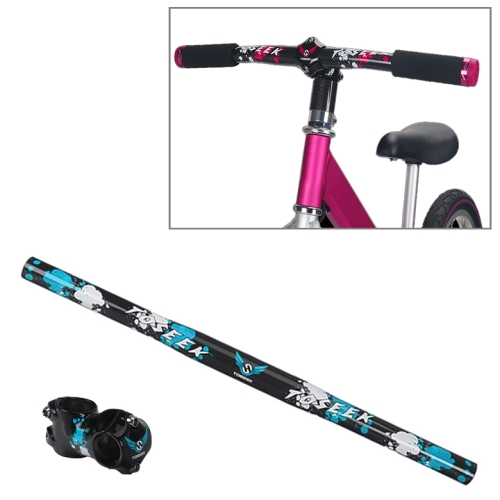 

TOSEEK Carbon Fiber Children Balance Bike Handlebar, Size: 420mm (Blue)