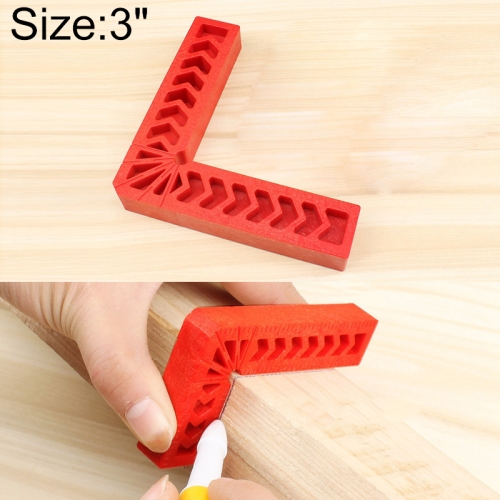 

6 Inch Plastic 90 Degree Woodworking Auxiliary Positioner Square Ruler Fixing Tool