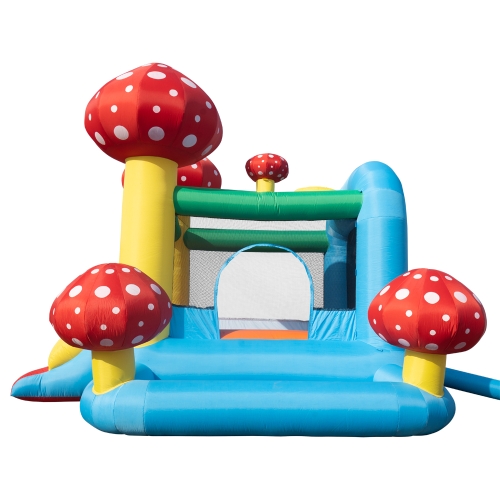 

[US Warehouse] PVC Inflatable Jumping Castle with Pool & Slide & Air Blower, Size: 122x106x87 inch