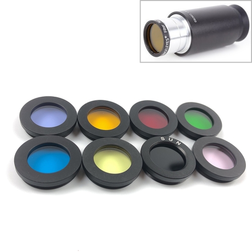 

Datyson Astronomical Telescope Accessories 1.25 inch Planet Moon Nebula Filter Neutral Edition, A Set of 8 Colors