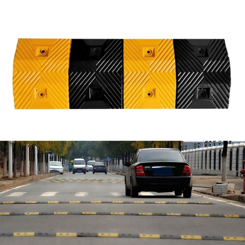 

Trapezoid Herringbone Rubber Speed Bump, Size: 100x35x5cm