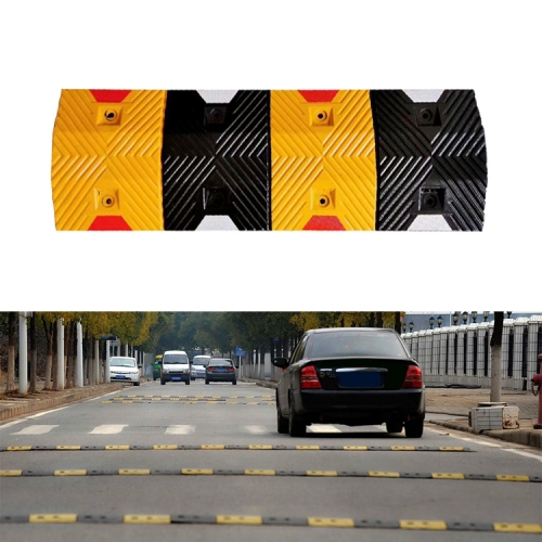 

Trapezoidal Film Herringbone Rubber Speed Bump, Size: 100x35x5cm