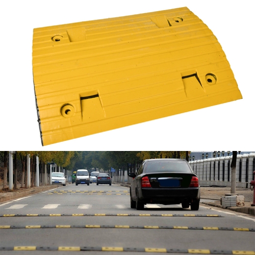 

Strip Two-in-one Engineering Rubber Speed Bump, Size: 50x35x5cm