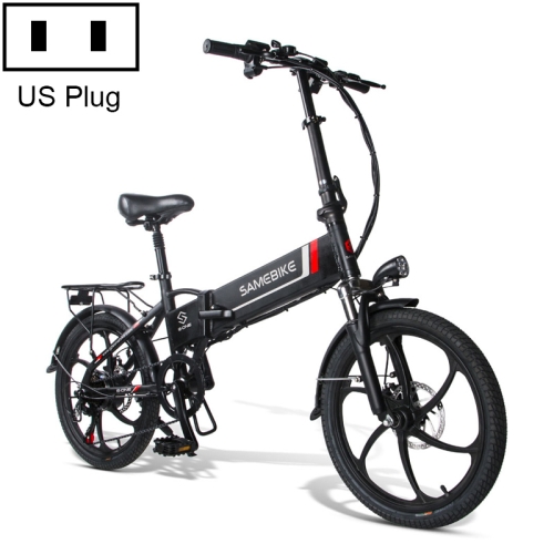 

[US Warehouse] 20LVXD30 20 Inch 48V Lithium Battery 350W Mini Valet Driving Folding Electric Bicycle(Black)