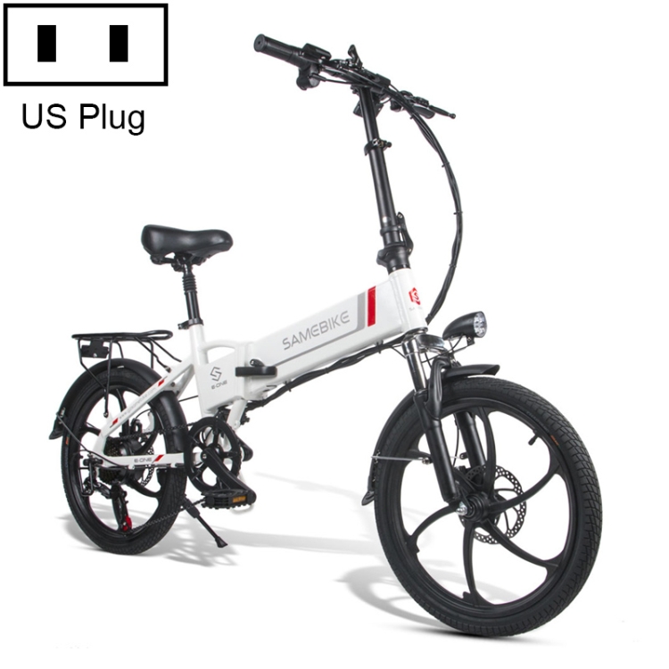 

[US Warehouse] 20LVXD30 20 Inch 48V Lithium Battery 350W Mini Valet Driving Folding Electric Bicycle(White)
