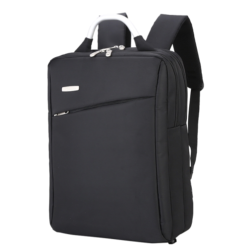 

OUMANTU 8007-1 Waterproof Nylon Portable Laptop Bag Casual Backpack(Black)