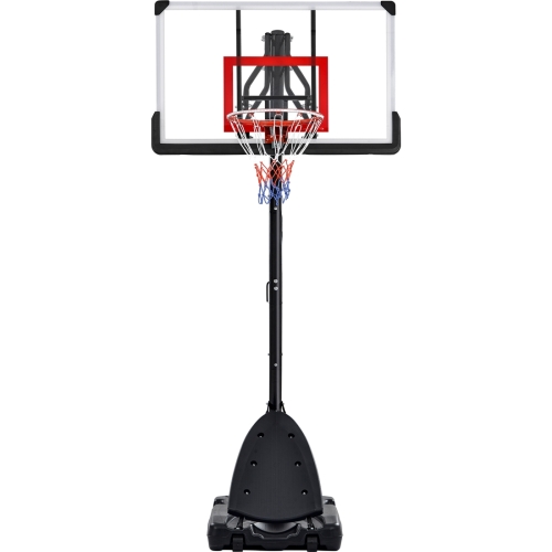 

[US Warehouse] 7.5ft-10ft Height Adjustable Basketball Stand with LED Basketball Hoop Lights