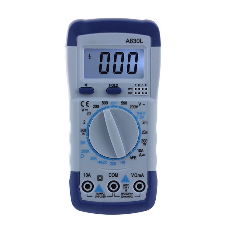 

ANENG A830L Handheld Multimeter Household Electrical Instrument (Blue White)