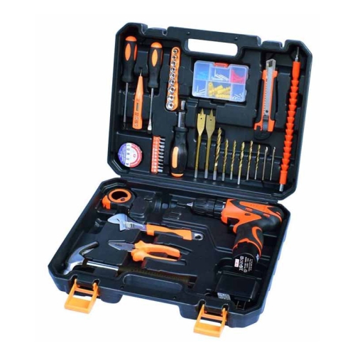 

STT-044C Multifunction Household 44-Piece Electrician Repair Toolbox 12V Lithium Electric Drill Suit